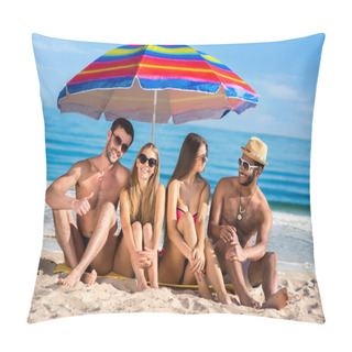 Personality  Boys And Girls At The Resort. Pillow Covers