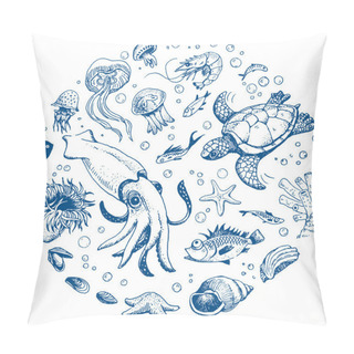Personality  Sea Life Set Pillow Covers