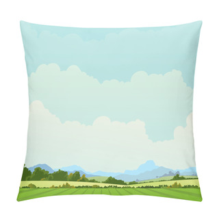 Personality  Country Landscape Background Pillow Covers