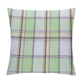 Personality  Fabric Plaid Texture. Cloth Texture Background Pillow Covers
