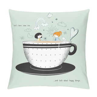 Personality  Let's Have Tea Pillow Covers