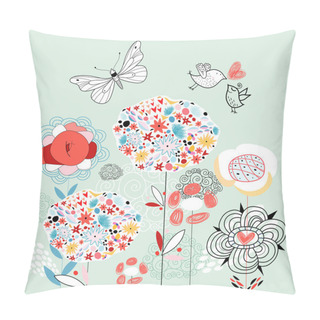 Personality  Flower Card Pillow Covers