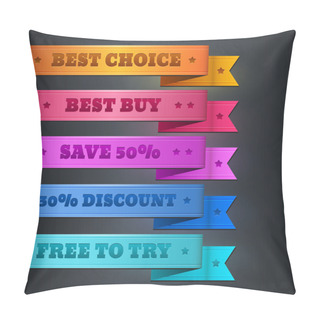 Personality  Colorful Ribbon Promotional Products Design Pillow Covers