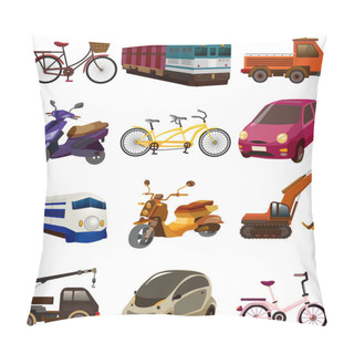 Personality  Set Of Transport Icons Pillow Covers