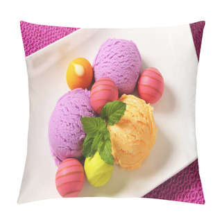 Personality  Fruit-flavored Ice Cream And Pralines Pillow Covers
