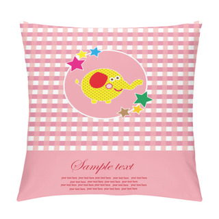 Personality  Cute Baby Shower Design. Vector Illustration Pillow Covers