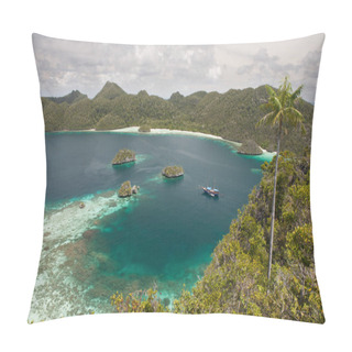 Personality  Limestone Islands And Lagoon In Wayag, Raja Ampat Pillow Covers