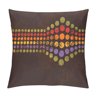Personality  Retro Background Pattern With Dots 80s Pillow Covers