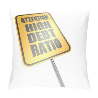 Personality  High Debt Ratio Road Sign Pillow Covers