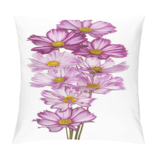 Personality  Flower Isolated On White Pillow Covers