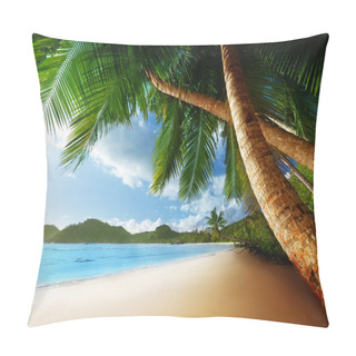 Personality  Sunset On Beach, Mahe Island, Seychelles Pillow Covers