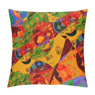 Personality  Abstract Background Illustration. Unreal Artist Pic. Modern Digital Art. Made In Full Frame. Crazy Weird Shapes. Flat Design Element. Multi Colour Sample. Messy Mixed Colours. Original Artsy Idea. Pillow Covers