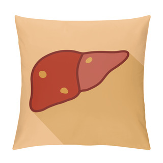 Personality  Human Liver Vector Pillow Covers