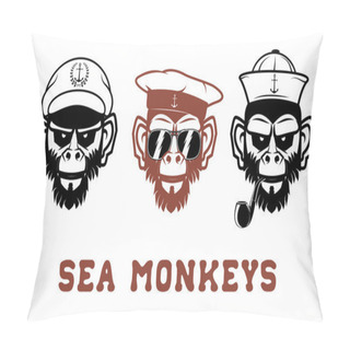 Personality  Sea Monkey In Vector Pillow Covers