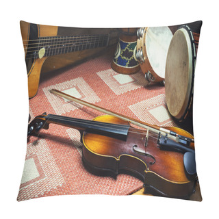 Personality  Folk Music Acoustic Instruments Pillow Covers