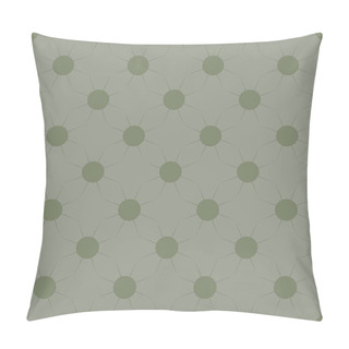 Personality  Seamless Pattern With Multicolor Simple Geometric Suns. Pillow Covers