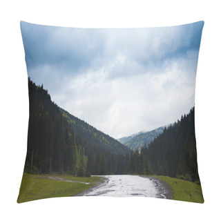 Personality  Summer Landscape And Wet Road Pillow Covers