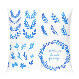 Personality  Watercolor Elements.  Pillow Covers