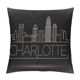 Personality  Charlotte Linear City Skyline  Pillow Covers