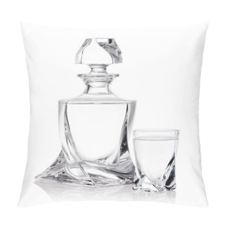 Personality  Shot Glass Filled With Clear Cold Alcohol Pillow Covers
