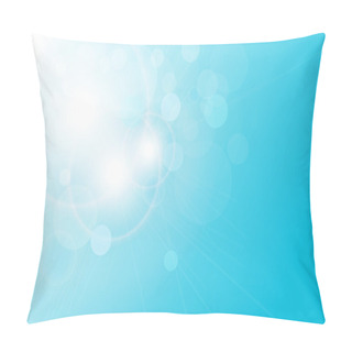 Personality  Vector Abstract Background Blue Lights Pillow Covers