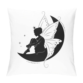Personality  Silhouette Of Beautiful Fairy.  Pillow Covers