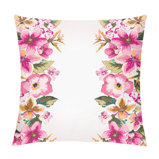 Personality  Tropical Summer Flower,mirror Effect Vector Pattern Background Pillow Covers