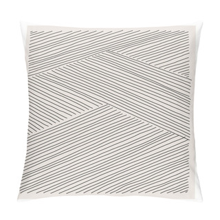 Personality  Trendy Abstract Creative Minimalist Artistic Hand Drawn Line Art Composition Pillow Covers