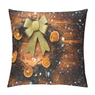 Personality  Colorful Christmas Wreath Pillow Covers
