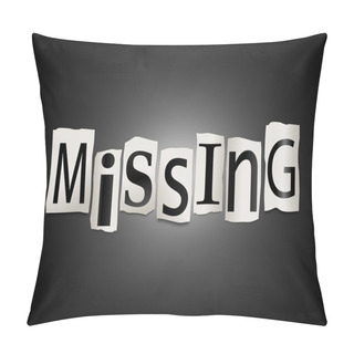 Personality  Missing Concept. Pillow Covers