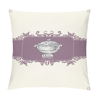 Personality  Vintage Menu For Restaurant, Cafe, Bar, Coffeehouse Pillow Covers
