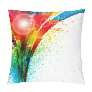 Personality  Abstract Background Forming By Watercolor Paint Splashes. Pillow Covers