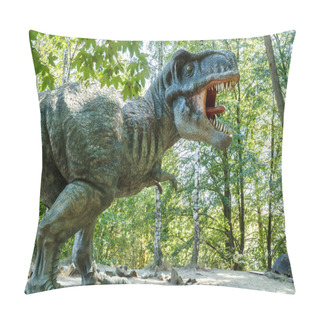 Personality  Model Of Big Tyranosaurus Rex Jungle Pillow Covers