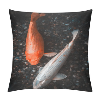 Personality  Japan Koi Carp,Colorful Fancy Fish Pillow Covers