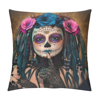 Personality Catrina Girl, 3d CG Pillow Covers