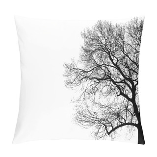 Personality  Black Silhouette Of Tree Pillow Covers