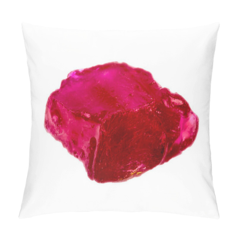 Personality  Rough uncut natural Ruby crystal pillow covers