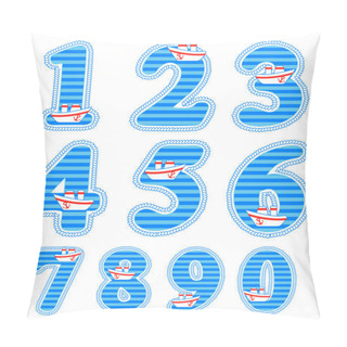 Personality  Baby Boy Numeral Set Pillow Covers