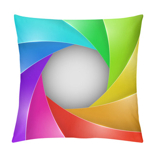 Personality  Abstract Colorful Photo Shutter Aperture Pillow Covers