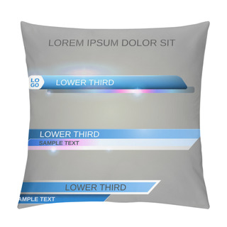 Personality  Lower Third Banners Pillow Covers
