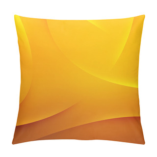 Personality  Abstract Yellow Waves Background Pillow Covers