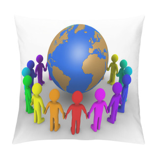Personality  Form A Circle Around Earth Pillow Covers