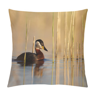 Personality  Red-necked Grebe Pillow Covers