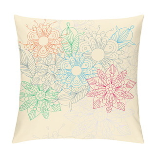 Personality  Flower Motive Pillow Covers