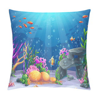 Personality  Underwater Cartoon Illustration Pillow Covers