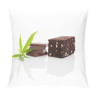Personality  Cannabis Chocolate And Brownie. Pillow Covers