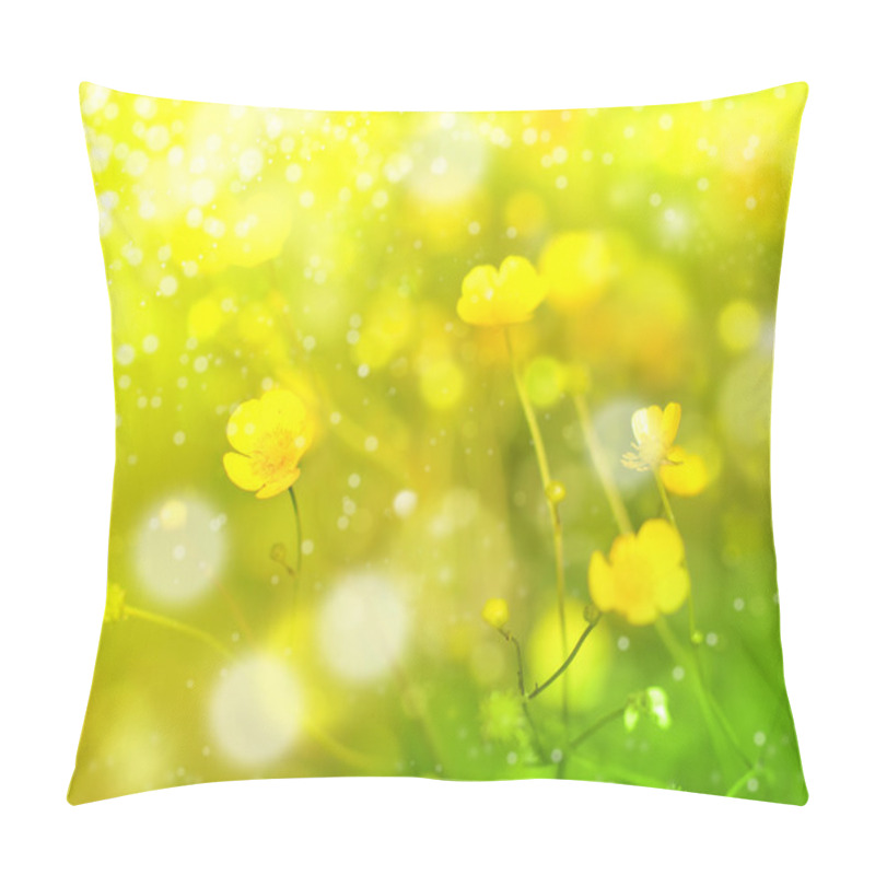 Personality  Field flowers, buttercup pillow covers