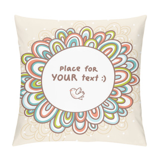 Personality  Doodle Frame Background Pillow Covers