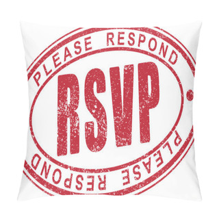 Personality  RSVP Rubber Stamp. Pillow Covers