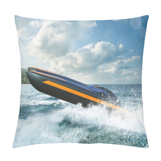 Personality  Super Boat Speed Racing. Pillow Covers